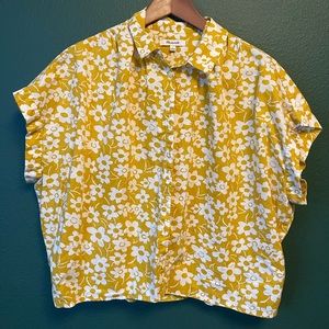 Madewell boxy floral shirt